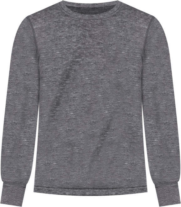 Men's 2 Layer Merino Wool Blend Thermal Long Sleeve Shirt