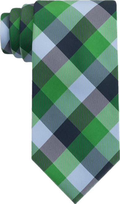 Men's Buffalo Check Tartan Silk Tie
