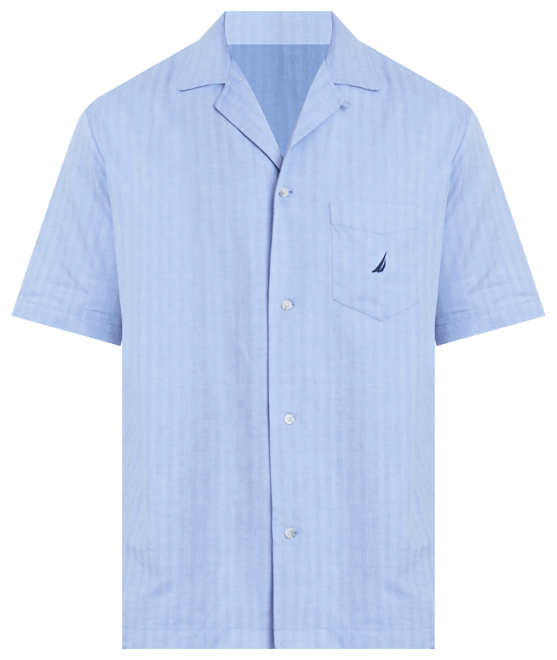 Men's Herringbone Comfort Cotton Pajama Shirt