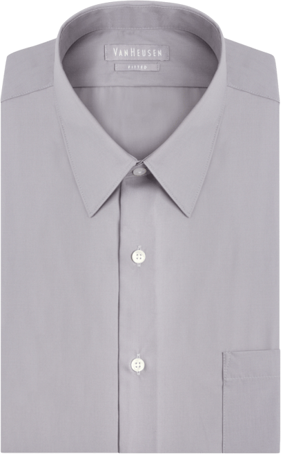 Men's Athletic Fitted Poplin Dress Shirt