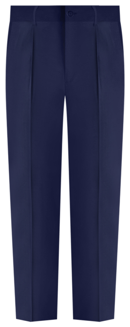 Men's Premium Comfort Stretch Classic-Fit Solid Pleated Dress Pants