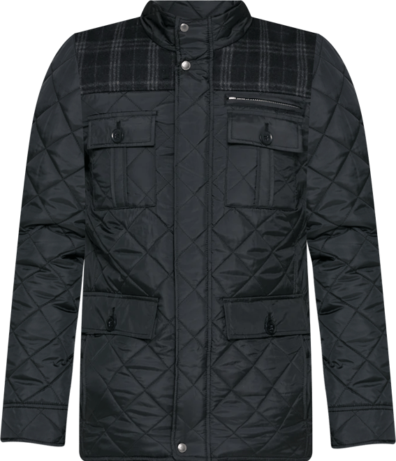 Mixed Media Quilted Jacket