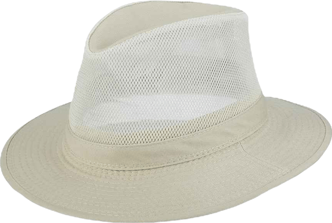 Men's Washed Twill Mesh Safari Hat