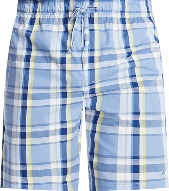 Men's Cotton Plaid Pajama Shorts