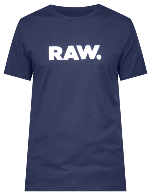 Men's Holorn Raw Graphic Logo Crewneck T-Shirt