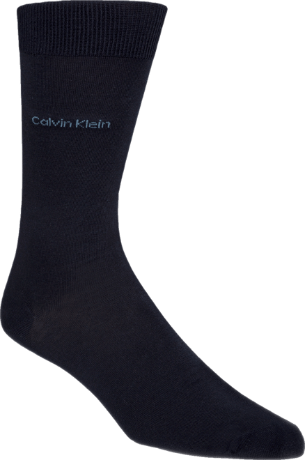 Men's Socks, Giza Cotton Flat Knit Crew