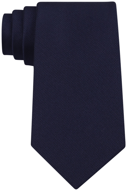 Men's  Silver Spun Solid Slim Tie