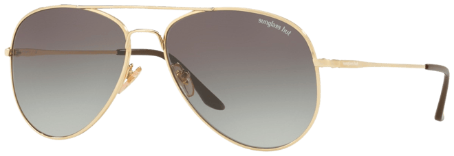 SUNGLASS HUT COLLECTION HU1001 Gold - Men Sunglasses, Grey Gradient Lens