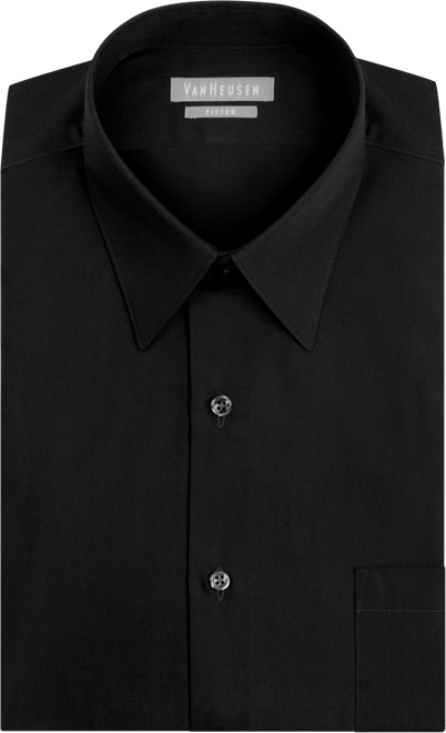 Men's Athletic Fitted Poplin Dress Shirt