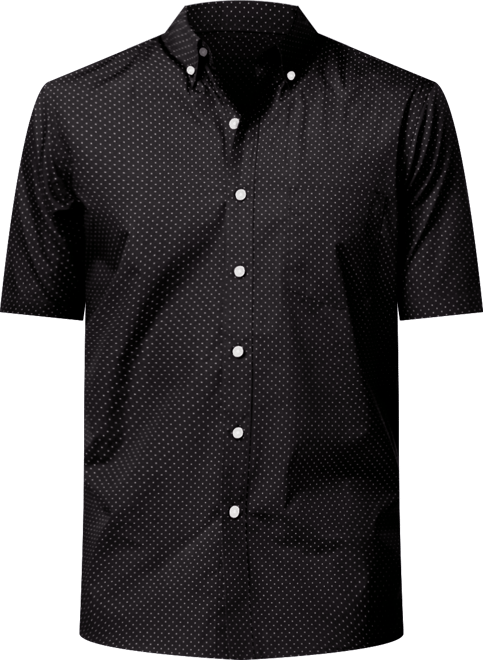 Men's Micro Dot Print Stretch Cotton Shirt, Created for Macy's
