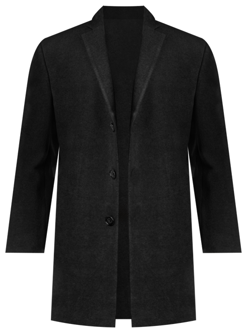 Men's Prosper Wool-Blend Slim Fit Overcoat