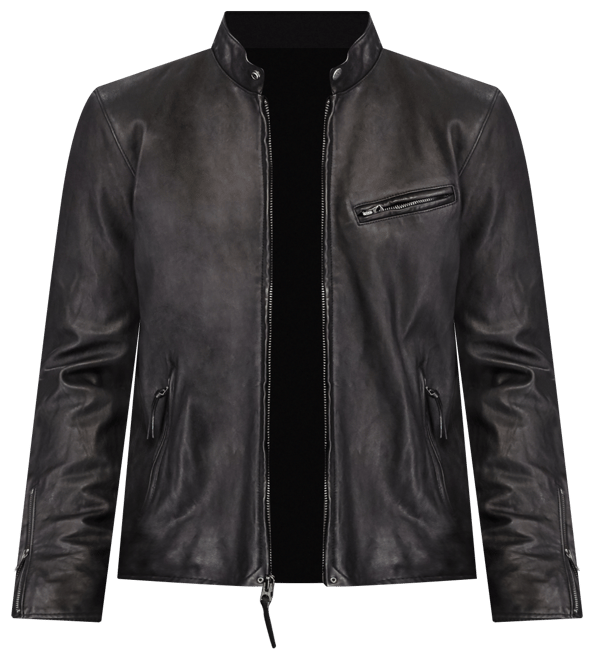 Polo ralph lauren cheap lambskin café racer jacket