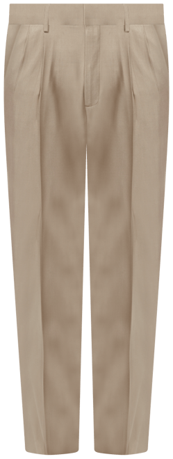 Men's Premium Comfort Stretch Classic-Fit Solid Pleated Dress Pants