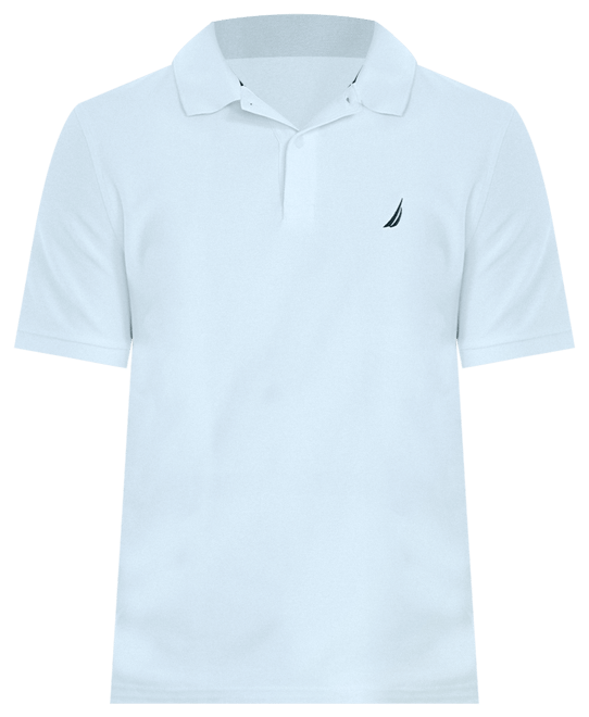 Nautica Men's Classic Short Sleeve Solid Performance Deck Polo Shirt
