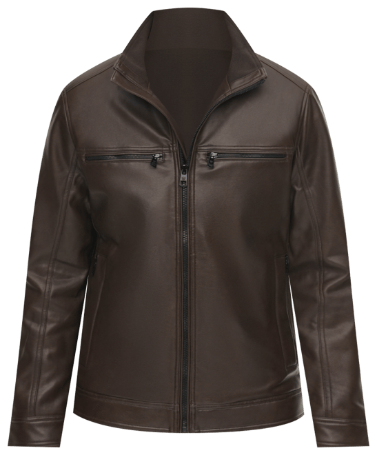 Men's Faux Leather Moto Jacket, Created for Macy's