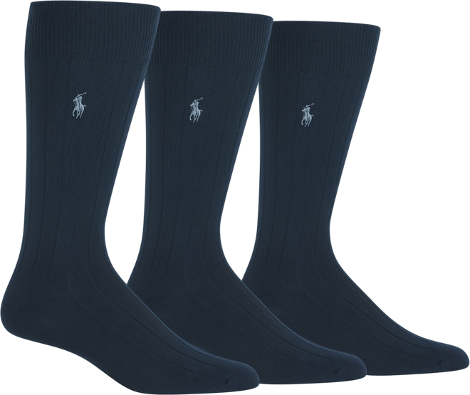 Men's 3-Pk. Supersoft Rib Dress Socks