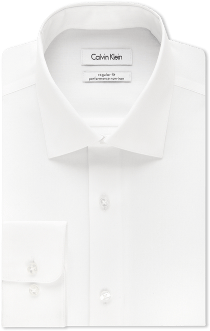 Steel Men's Classic-Fit Non-Iron Performance Herringbone Dress Shirt