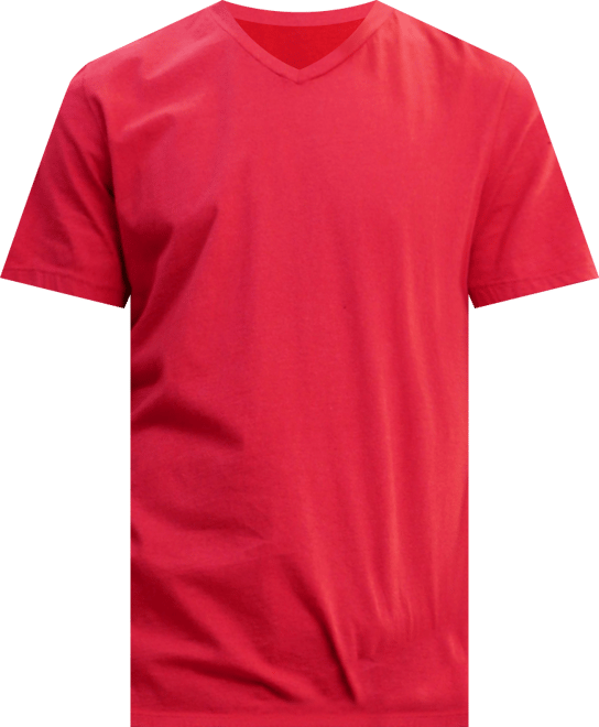 TMV002CJ Mens Cotton Jersey Short-Sleeve V-Neck T-Shirt