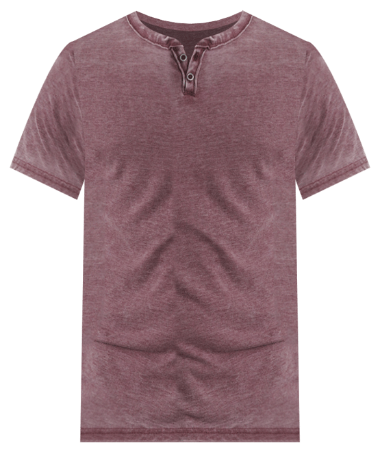 Men's Venice Burnout Notch Short Sleeves T-shirt