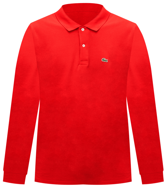 Men's Classic Fit Long-Sleeve Polo Shirt