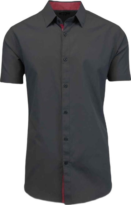 green emerald velvet dress White Short Sleeve Performance Dress Shirt main image 0