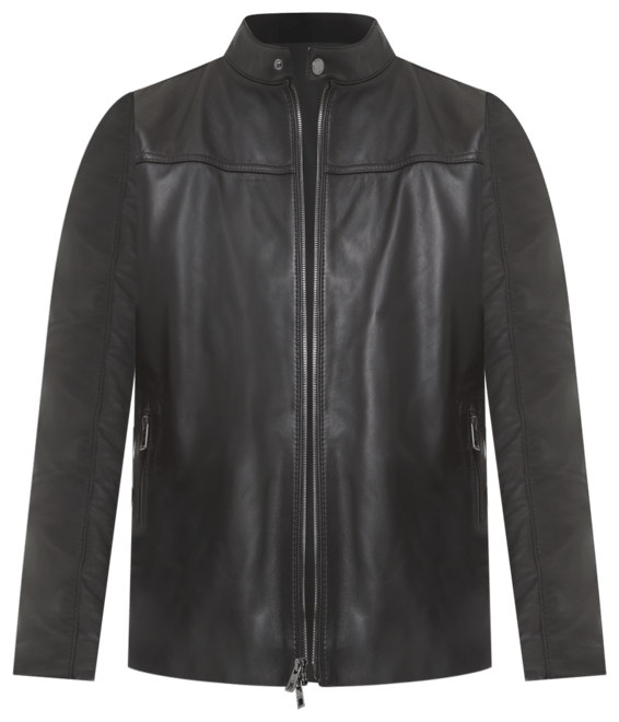 Michael Kors Men s Leather Racer Jacket Created for Macy s Macy s