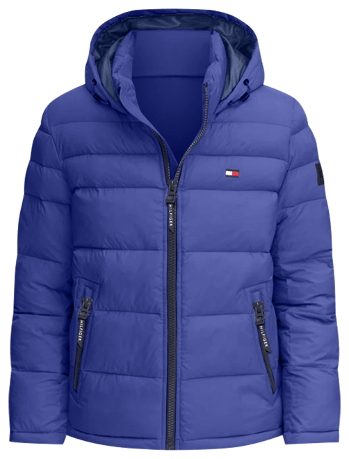 Macy's tommy hilfiger quilted puffer jacket online