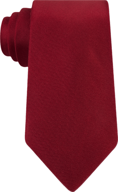 Men's  Silver Spun Solid Slim Tie