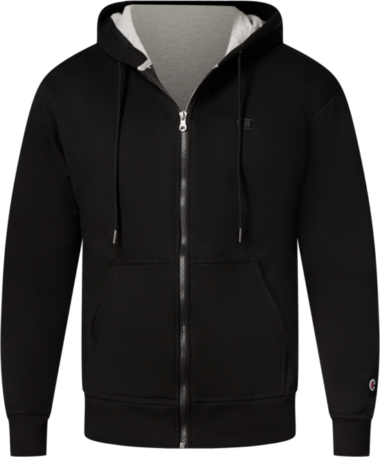 Champion men's powerblend fleece zip hoodie hotsell