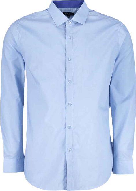 Mens Long Sleeve Solid Slim Fit Dress Shirts