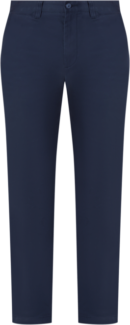 Men's Classic-Fit Stretch Solid Flat-Front Chino Deck Pants