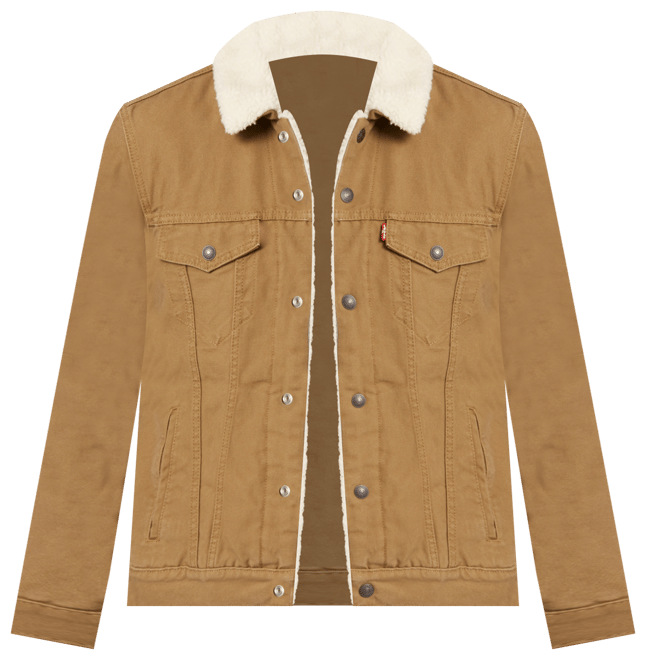 Canvas sherpa trucker on sale jacket