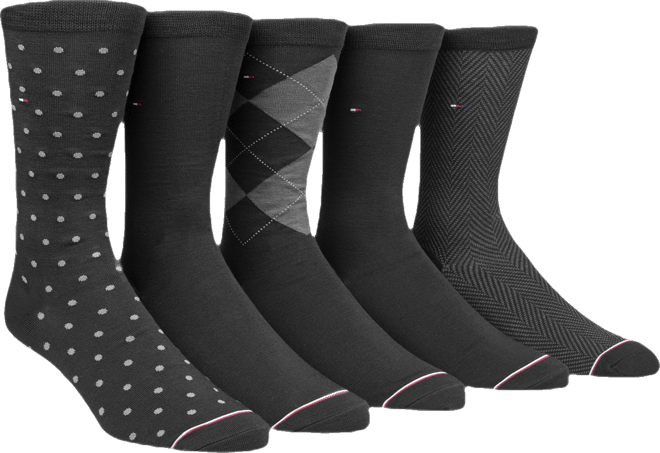 Men's 5-Pk. Assorted Printed Crew Socks