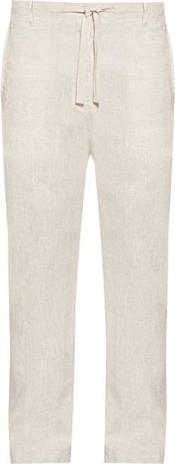 Men's Regular-Fit 100% Linen Drawstring Pants