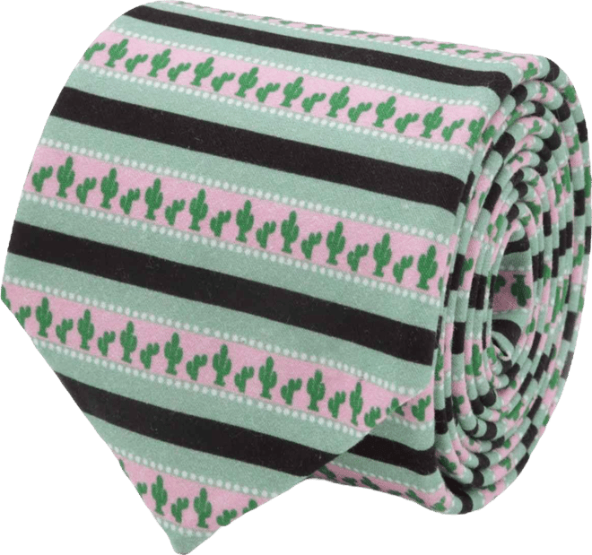 Men's Texas Cactus Stripe Tie