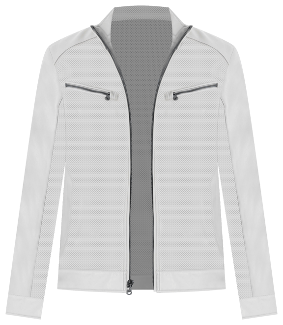Men's Perforated Faux Leather Moto Jacket, Created for Macy's