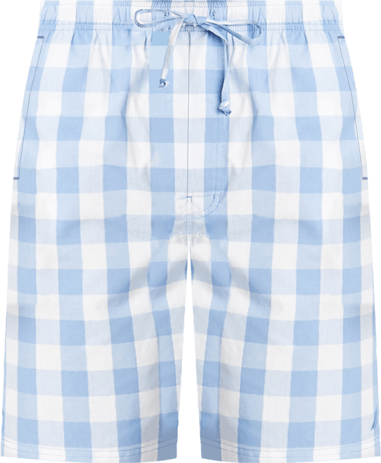 Men's Cotton Plaid Pajama Shorts