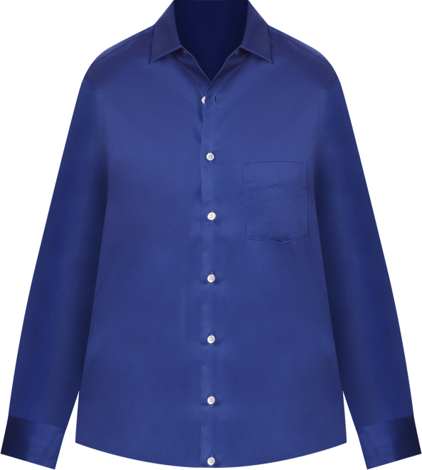 Men's Classic/Regular Fit Stretch Wrinkle Free Sateen Dress Shirt