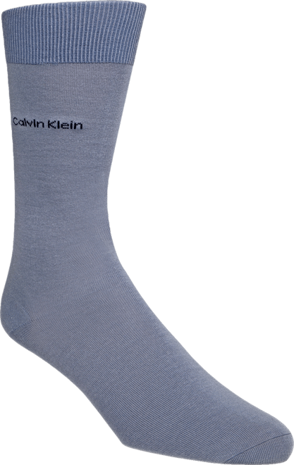 Men's Socks, Giza Cotton Flat Knit Crew