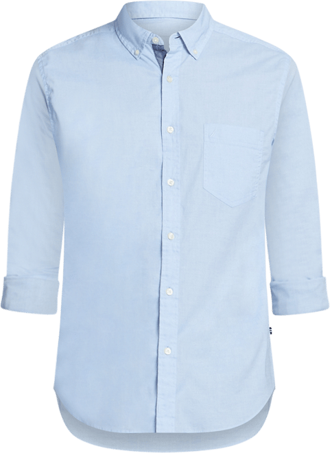 Men's Classic-Fit Stretch Solid Oxford Button-Down Shirt