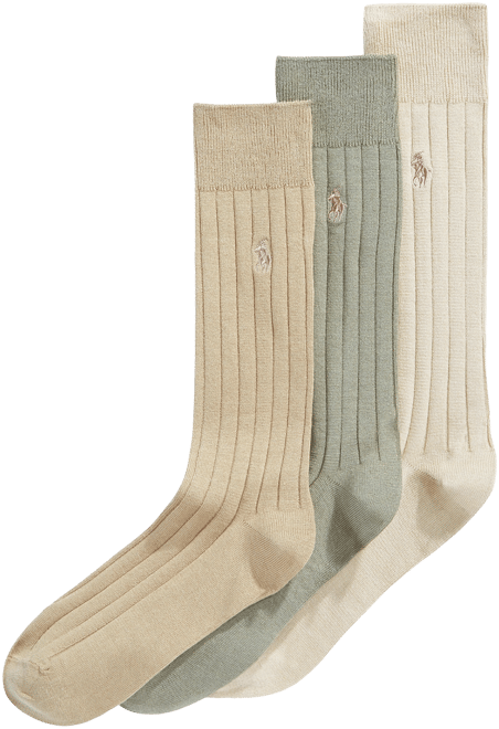 Men's Three-Pack Crew Socks