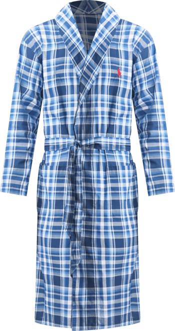 Men's Plaid Woven Robe