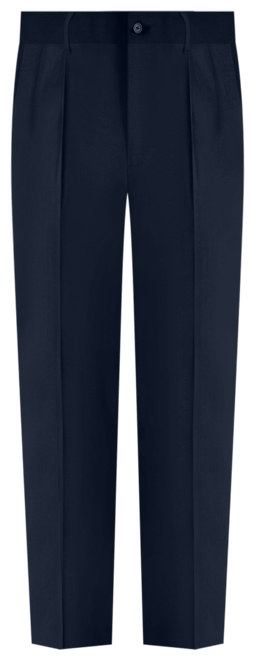 Men's Eclo Stria Classic Fit Pleated Hidden Expandable Waistband Dress Pants