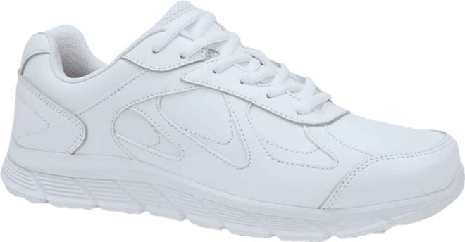 Men's Galley Ii Slip Resistant Work Shoes, Water Resistant, White, Size 8.5