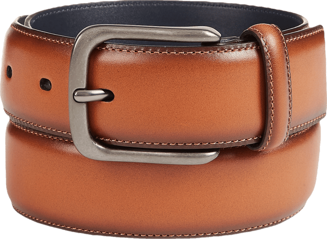 Men's Burnished Bird Leather Belt