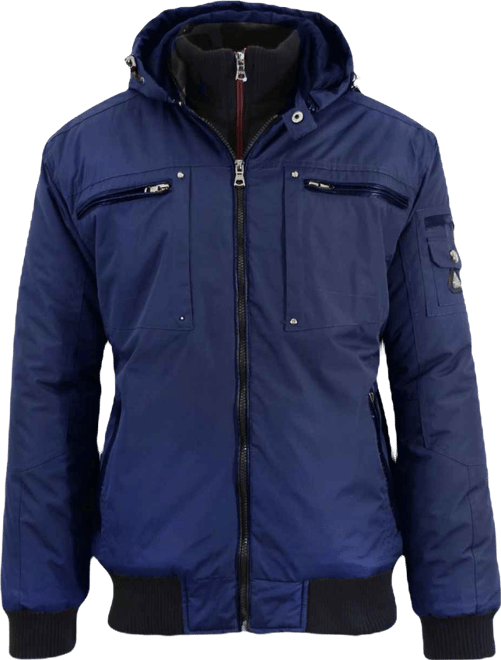 Spire By Galaxy Men's Heavyweight Moto Jacket