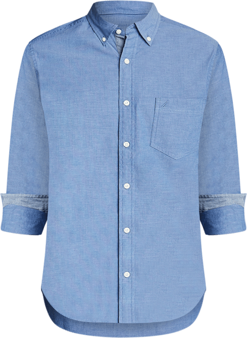 Men's Classic-Fit Stretch Solid Oxford Button-Down Shirt