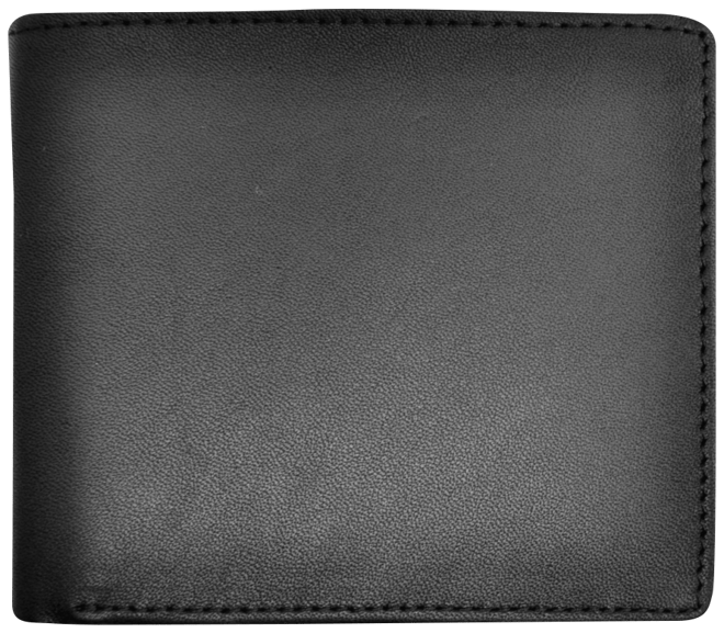 Men's  Bifold Wallet with Zippered Coin Slot