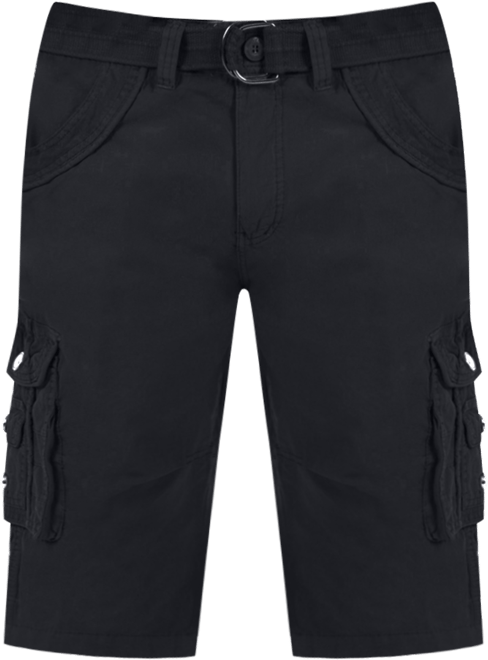 X-Ray Men's Belted Double Pocket Cargo Shorts