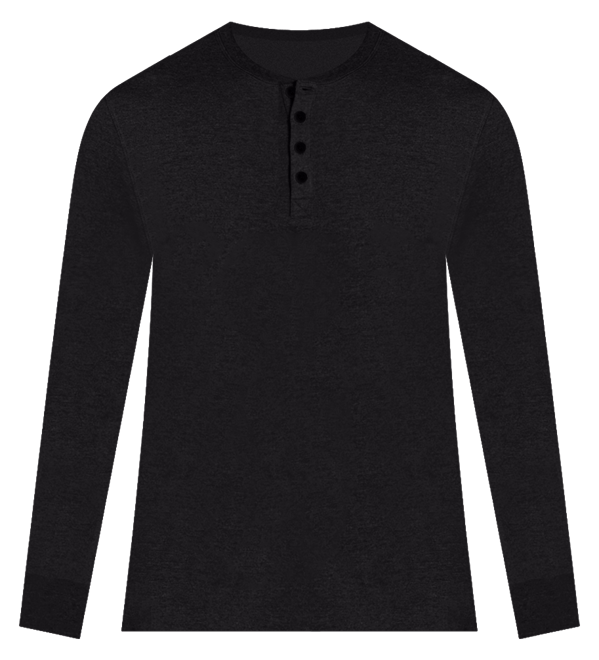 Weatherproof Vintage Men's Long Sleeve Brushed Jersey Henley T